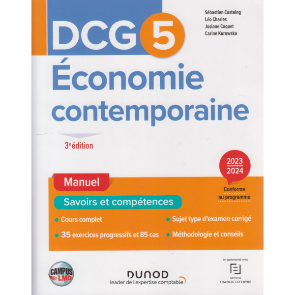 DCG 5 Economie contemporaine Manuel 3ed -Campus