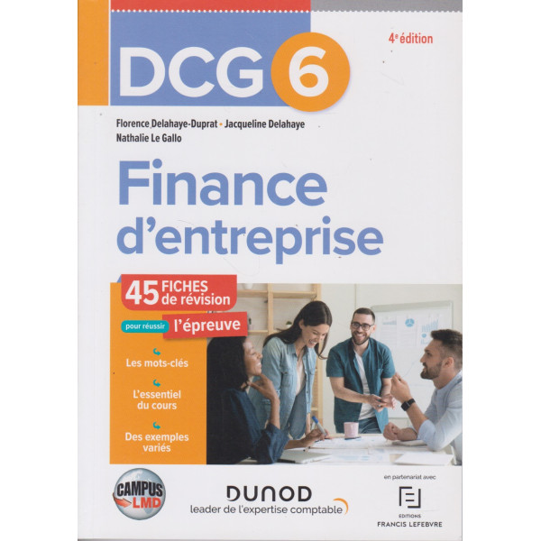 DCG 6 Finance d'entreprise - Fiches de révision (campus)