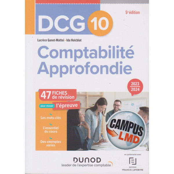 DCG 10 - COMPTABILITE APPROFONDIE - FICHES 2023-2024 (capmus)