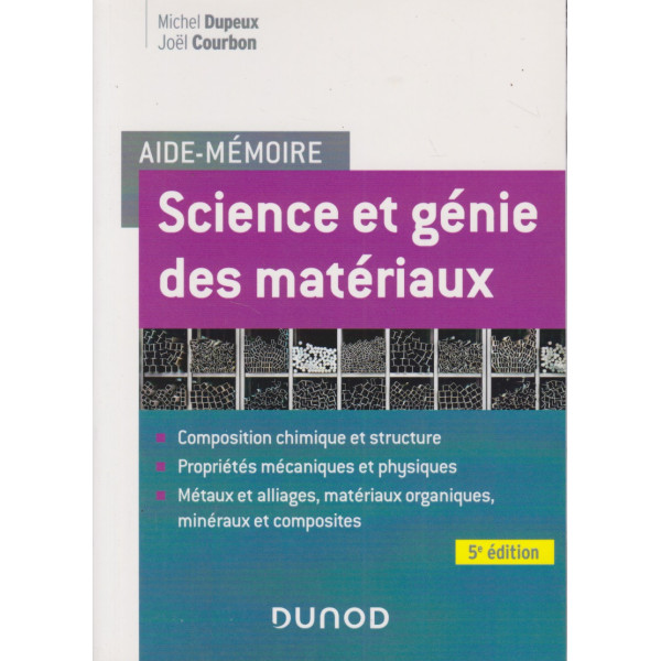 Aide-mémoire - Science et génie des matériaux 5ed 2023