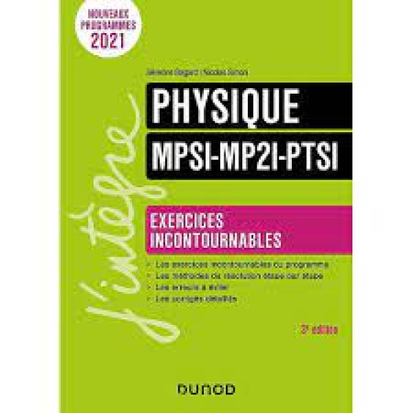 Physique MPSI-MP2I-PTSI  (Campus LMD)- Exercices incontournables