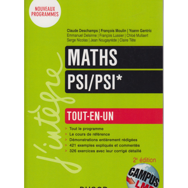 Maths PSI/PSI* tout-en-un -Campus LMD