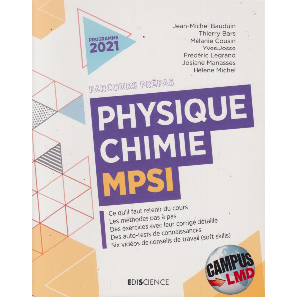 Physique chimie MPSI 