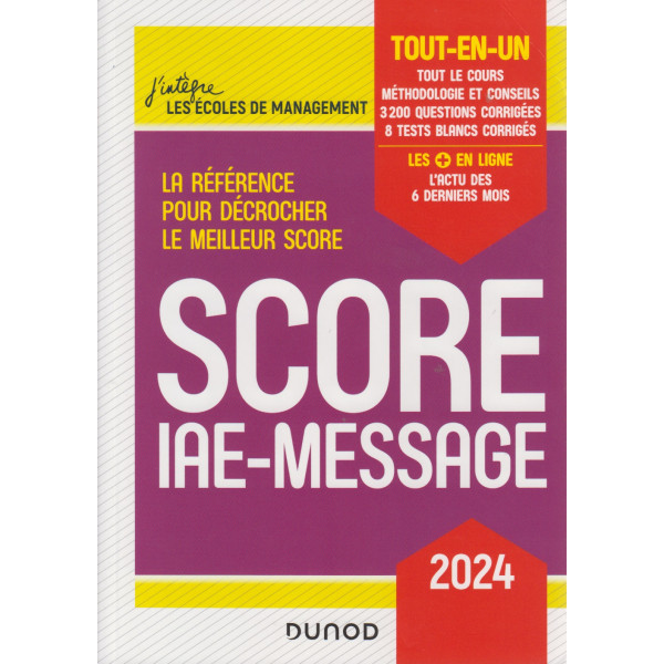 Score IAE-Message - Tout-en-un