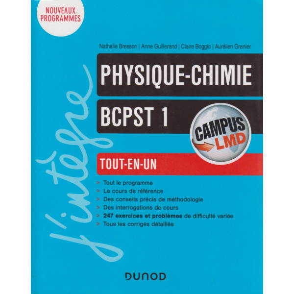 Physique-Chimie Tout-en-un BCPST 1re (Campus)
