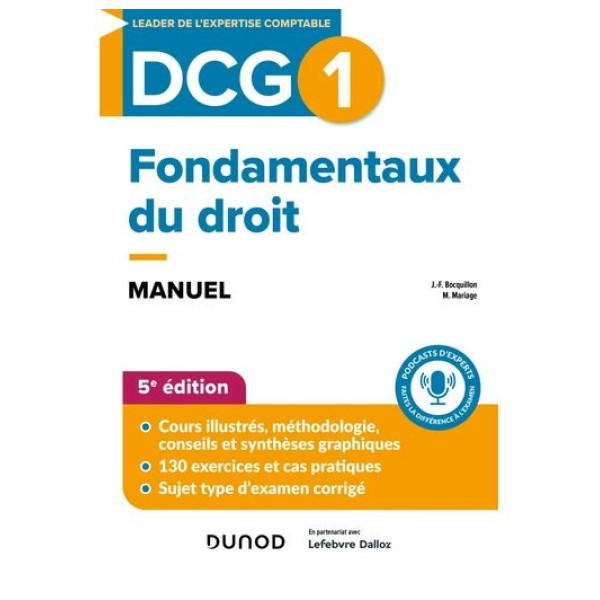 Fondamentaux du droit DCG 1 - 5 ed