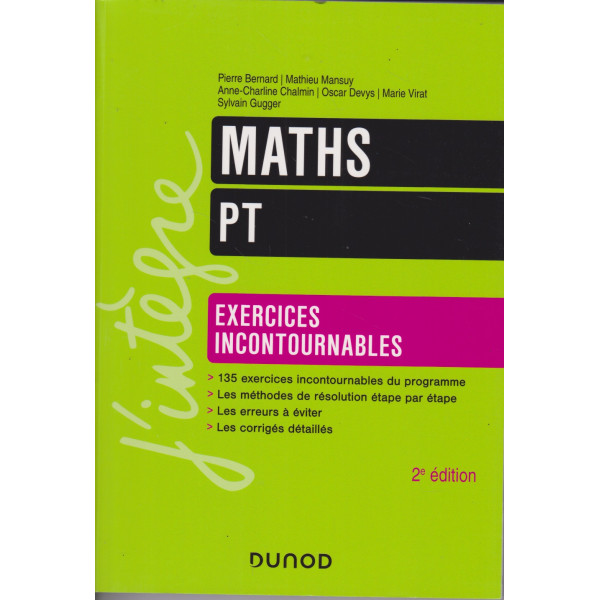 Maths PT - Exercices incontournables