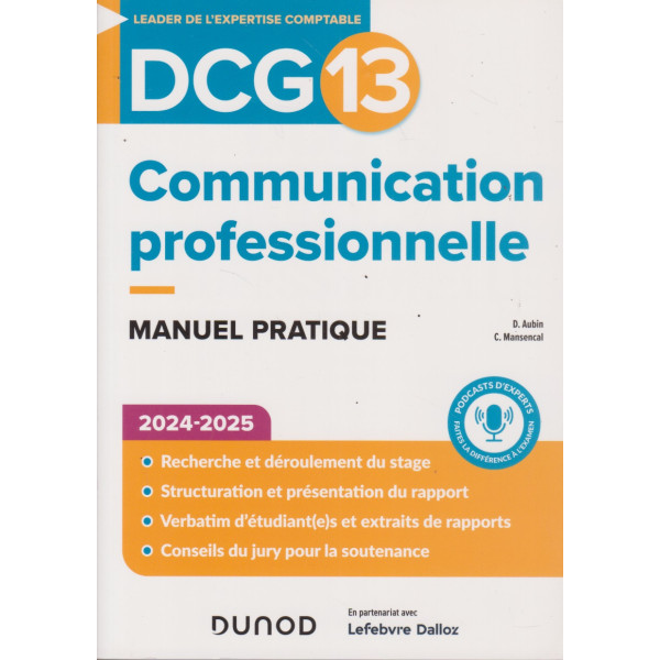 DCG 13 -Communication professionnelle 2024-2025