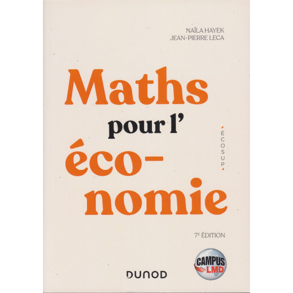 Maths Pour L'économie 7ed 2024 (campus)