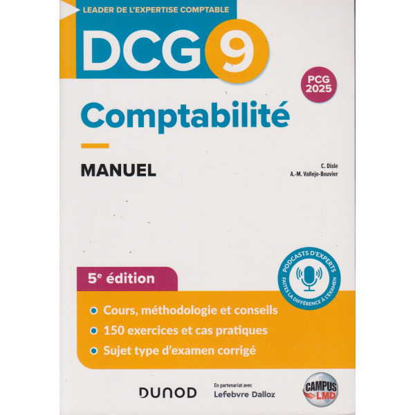 DCG 9 Comptabilité - Manuel 5ed (Campus)