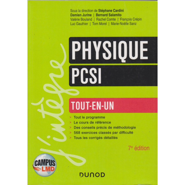 Physique Tout-en-un PCSI