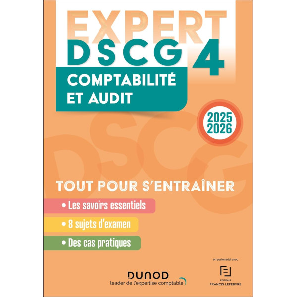 DSCG 4 - EXPERT - Comptabilité et audit 2025-2026 