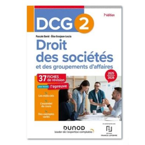 DCG 2 - Droit des sociétés et des groupements d'affaires - Fiches 2025-2026 