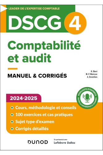 DSCG 4:Comptabilité et audit.Manuel 2024-2025 (Campus LMD) DSCG 4:Comptabilité et audit.Manuel 2024-2025 (Campus LMD)