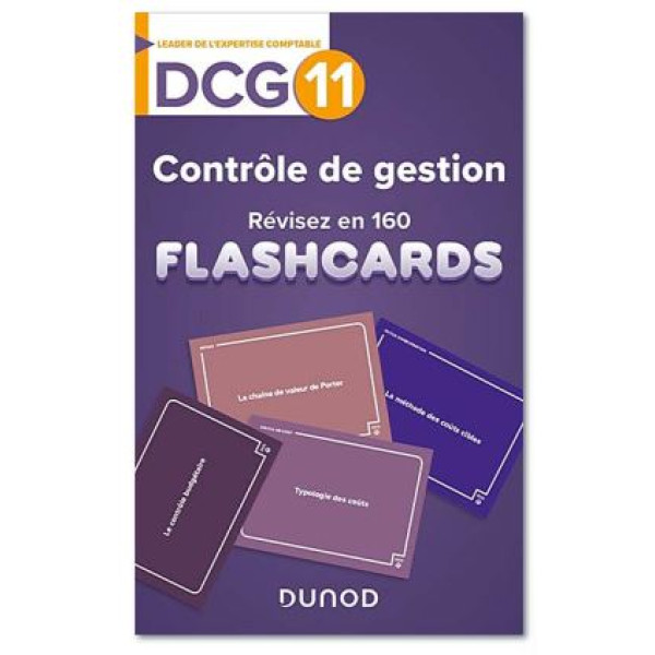 DCG 11 - Contrôle de gestion - révisez en 160 flashcards ! 