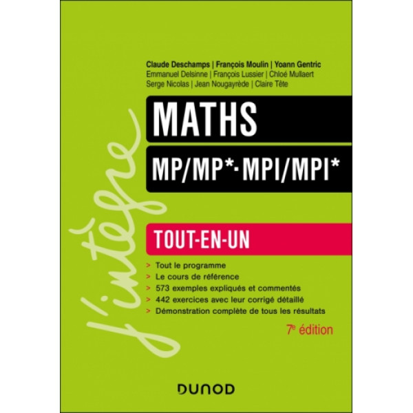 Maths Tout-en-un MP/MP*-MPI/MPI* 7e éd -Campus