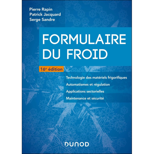 Formulaire du froid : 16E éd - Campus