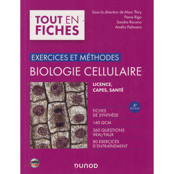 Biologie cellulaire Campus -Tout en fiches 4ED