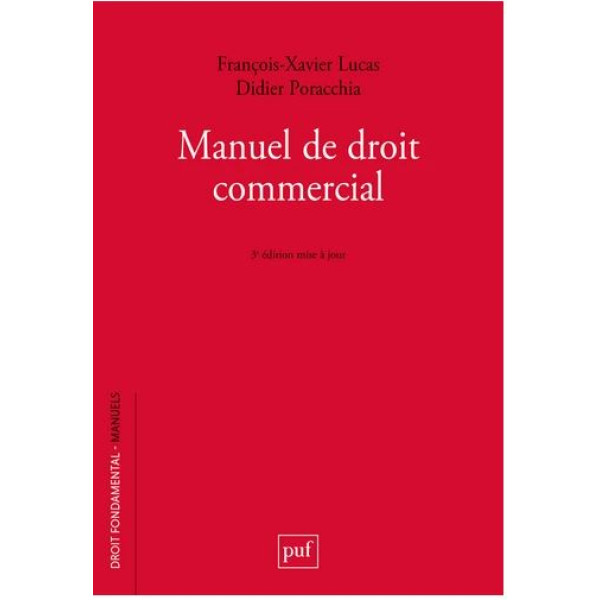 Manuel de droit commercial