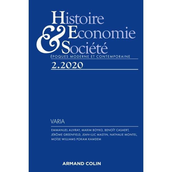 Histoire Economie et Société N° 2 2020