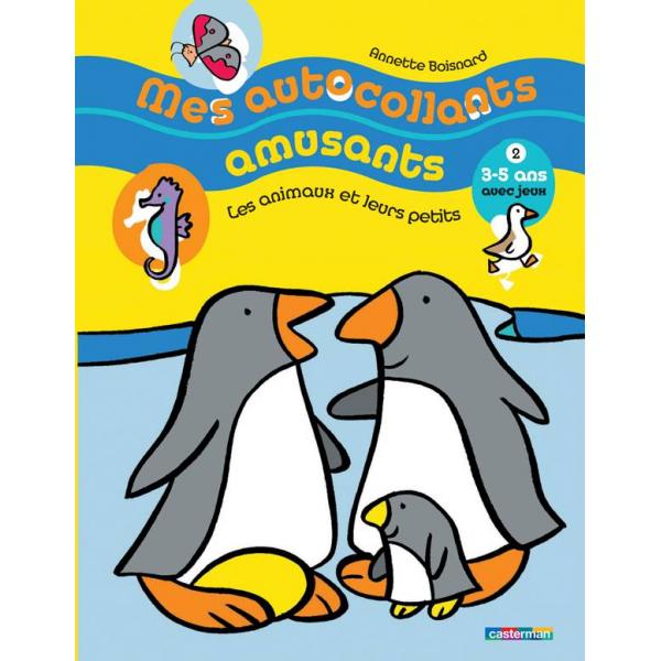 Mes autocollants amusants 3-5ans -Les animaux et leurs petits