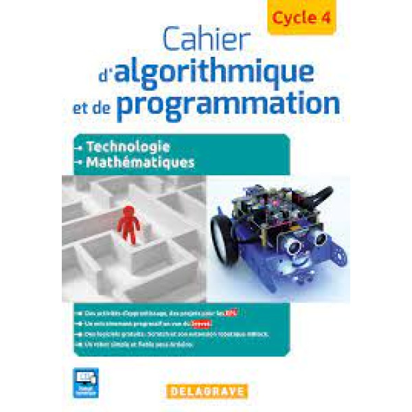 Cahier d'algorithmique et de programmation cycle 4 2016