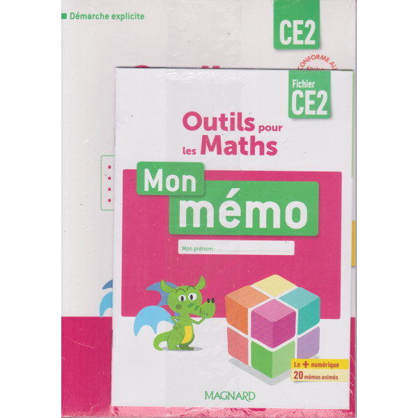 Pack Outils pour les maths CE2 fichier par domaine+mémo éd 2025 