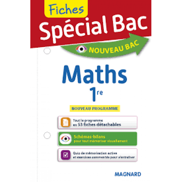 Spécial Bac Maths 1re Fiches