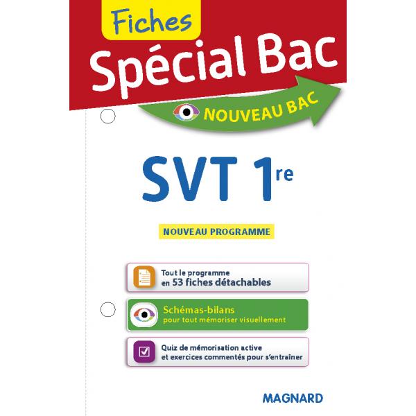 Spécial Bac SVT 1re Fiches