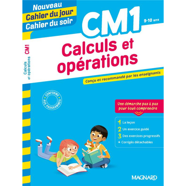 Nouveau CA du jour CA du soir Calculs et opérations CM1
