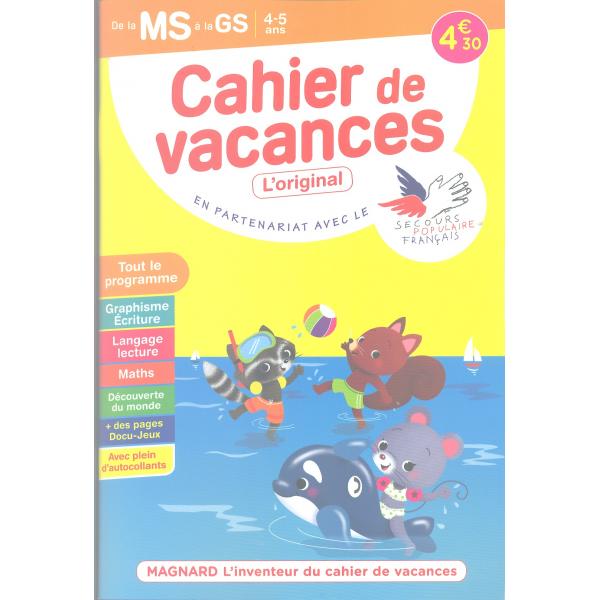 Cahier de vacances MS/GS 4-5ans 