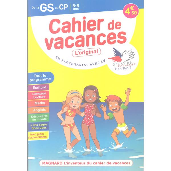 Cahier de vacances GS/CP 5-6ans