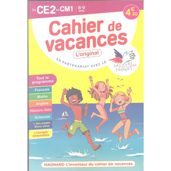 Cahier de vacances CE2/CM1 8-9ans 