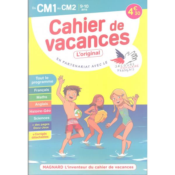 Cahier de vacances CM1/CM2 9-10ans