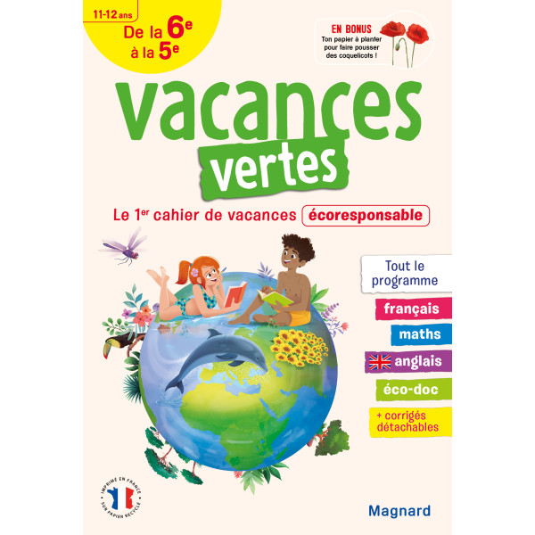 Cahier de vacances de la 6e à la 5e ed 2021