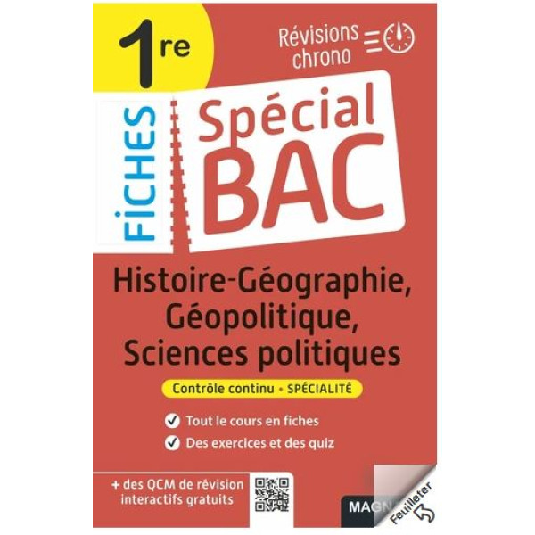 Fiches Spécial Bac Histoire-Géographie, Géopolitique, Sciences po 1re