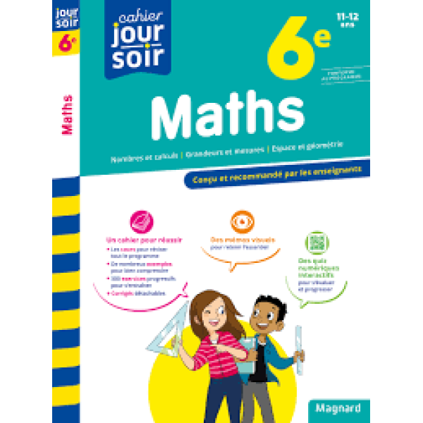 Cahier du jour cahier du soir -Maths 6e