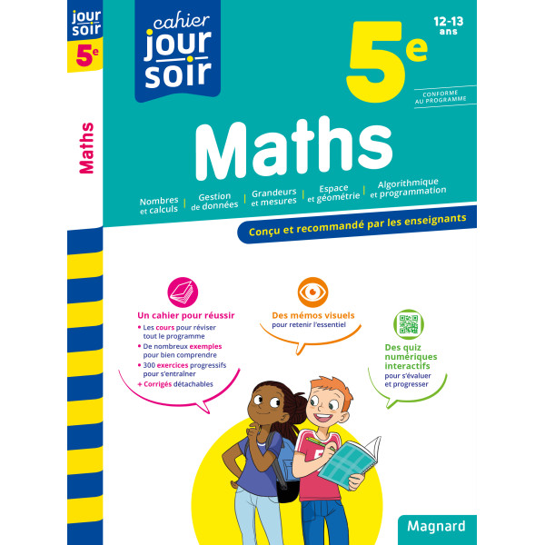 Cahier du jour cahier du soir -Maths 5e