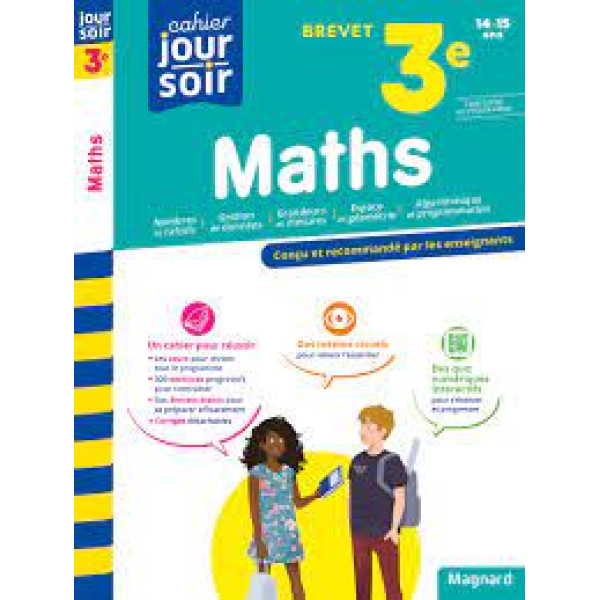 Cahier du jour cahier du soir -Maths 3e