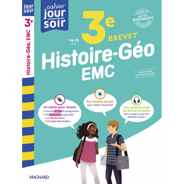 Cahier du jour / cahier du soir -Histoire-Géographie-EMC 3e 