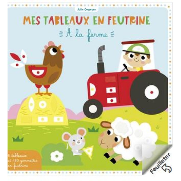 À la ferme - Mes tableaux en feutrine
