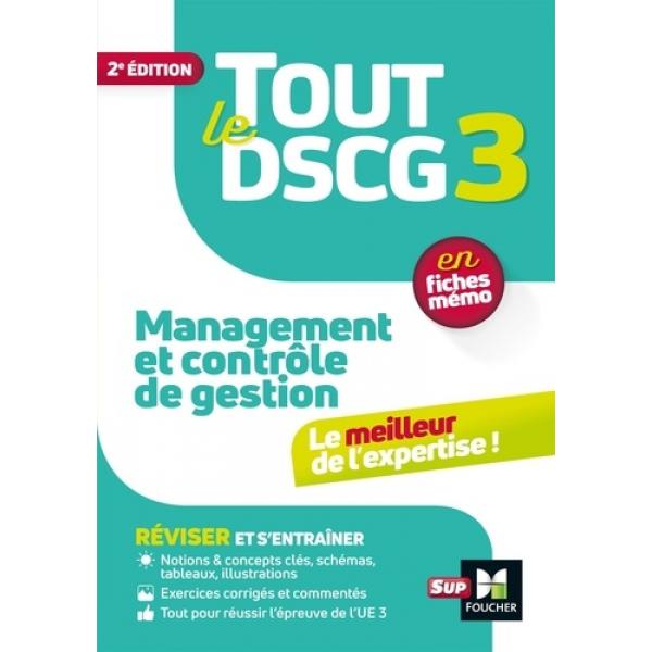 Tout le DSCG 3 fiches mémo Management et controle de gestion 2ed 