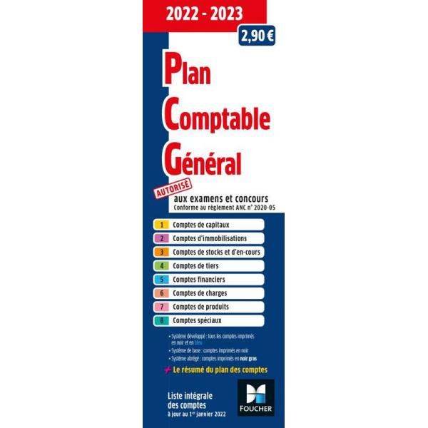 Plan comptable général 2022-2023