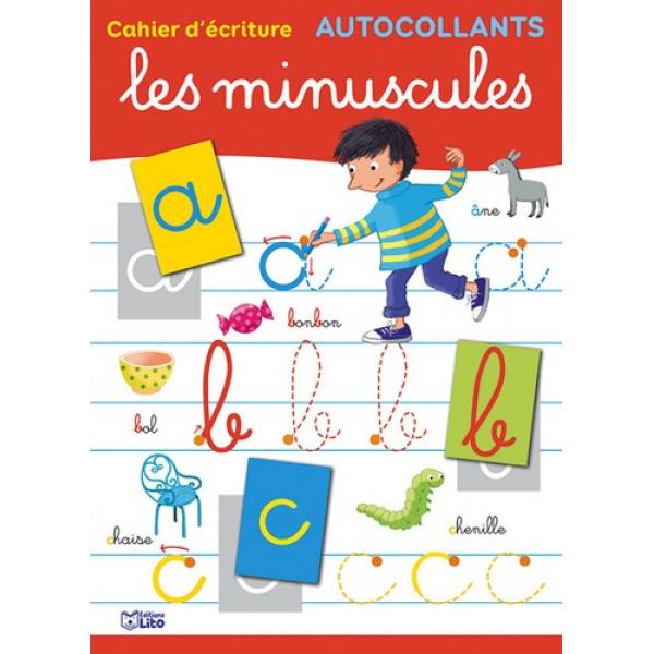 Cahier d'écriture -les minuscules -autocollants