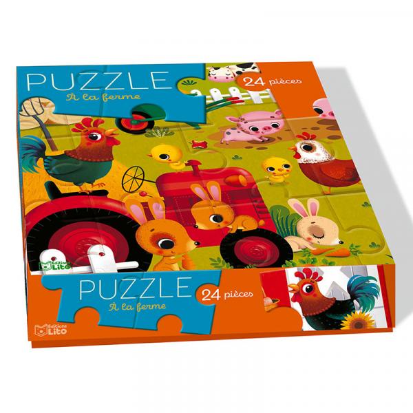 Puzzle à la ferme 24 pièces 4+