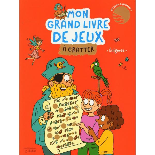 Grand livre de jeux à gratter 7+ -Enigmes