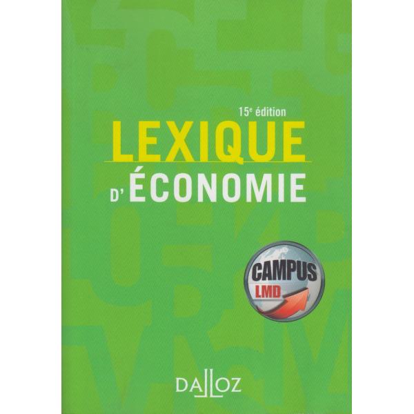 Lexique d'économie 15 ed -Campus LMD