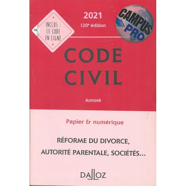 Code civil Annote 120éd -Campus Pro 