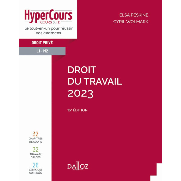 Droit du travail 2023. 16E édition