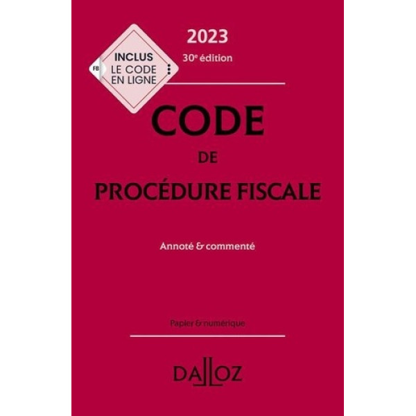 Code de procédure fiscale 30ED 2023